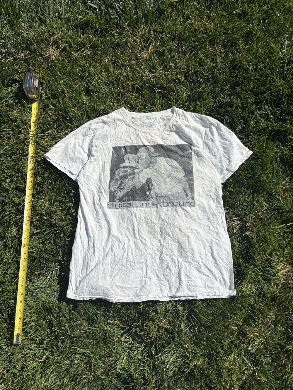 Digital Underground Tupac Graphic Crewneck T-Shirt - White